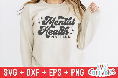 Mental Health Matters svg - Mental Health svg - dxf - eps - png - Inspirational - Silhouette - Cricut - Digital File SVG Svg Cuttables 