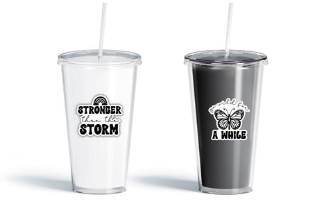 Mental Health Sticker Bundle Sublimation DESIGNS DARK 