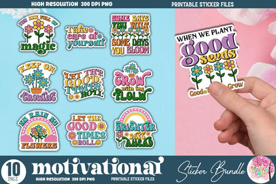 Mental Health Sticker Bundle Sublimation DESIGNS DARK 