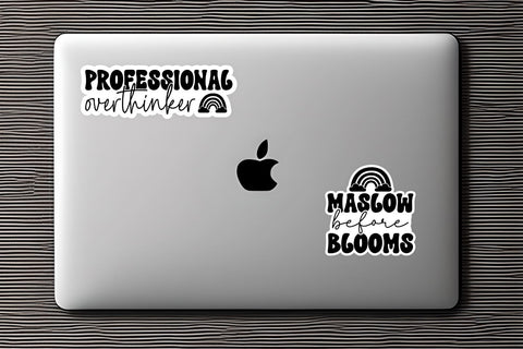 Mental Health Sticker Bundle Sublimation DESIGNS DARK 