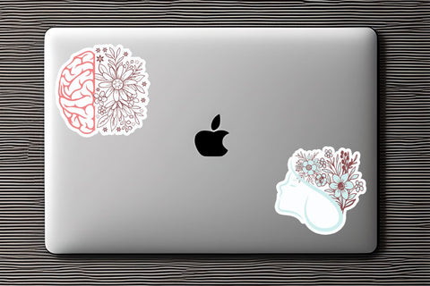 Mental Health Sticker Bundle Sublimation DESIGNS DARK 