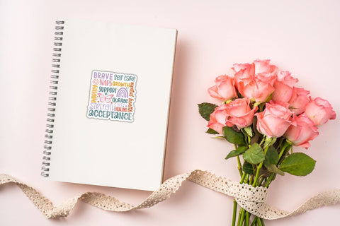 Mental Health Sticker Bundle Sublimation DESIGNS DARK 