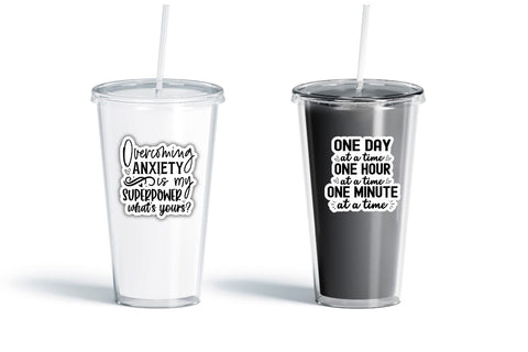 Mental Health Sticker Bundle Sublimation DESIGNS DARK 