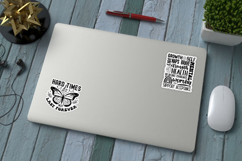 Mental Health Sticker Bundle Sublimation DESIGNS DARK 