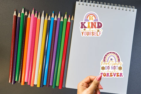 Mental Health Sticker Bundle SVG DESIGNS DARK 