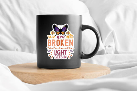 Mental Health Sticker Bundle SVG DESIGNS DARK 