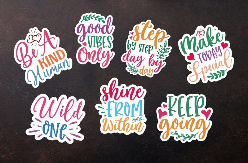 Mental Health Stickers Bundle, Inspirational stickers svg, Digital ...