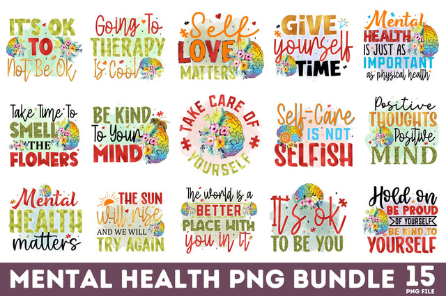 Mental Health Sublimation Bundle Sublimation Regulrcrative 