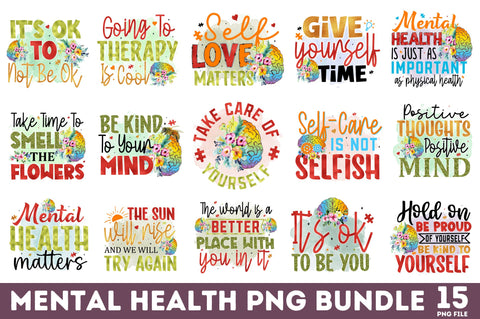 Mental Health Sublimation Bundle Sublimation Regulrcrative 