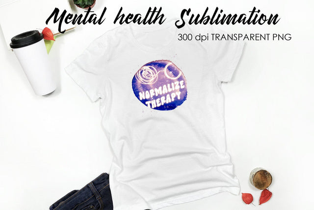 Mental Health Sublimation | T-Shirt Design Sublimation Fly Design 