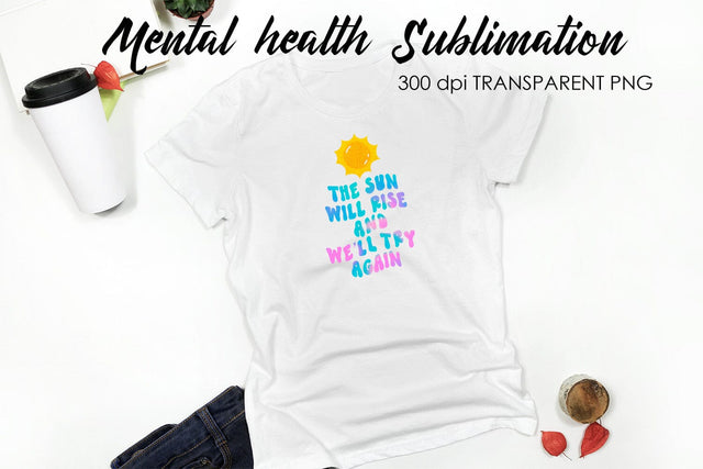 Mental Health Sublimation | T-Shirt Design Sublimation Fly Design 