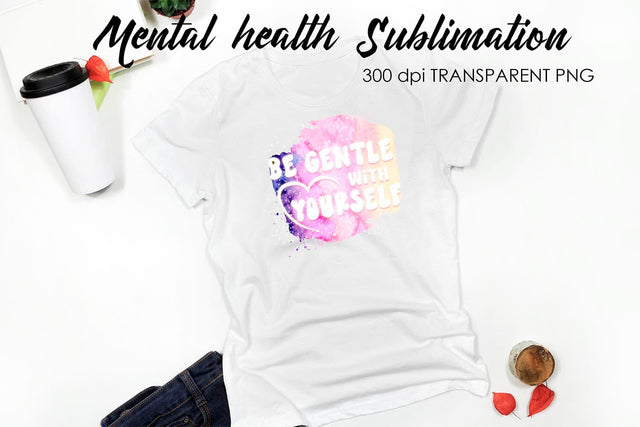 Mental Health Sublimation | T-Shirt Design Sublimation Fly Design 
