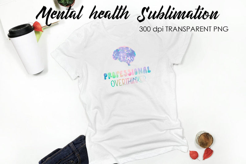 Mental Health Sublimation | T-Shirt Design Sublimation Fly Design 