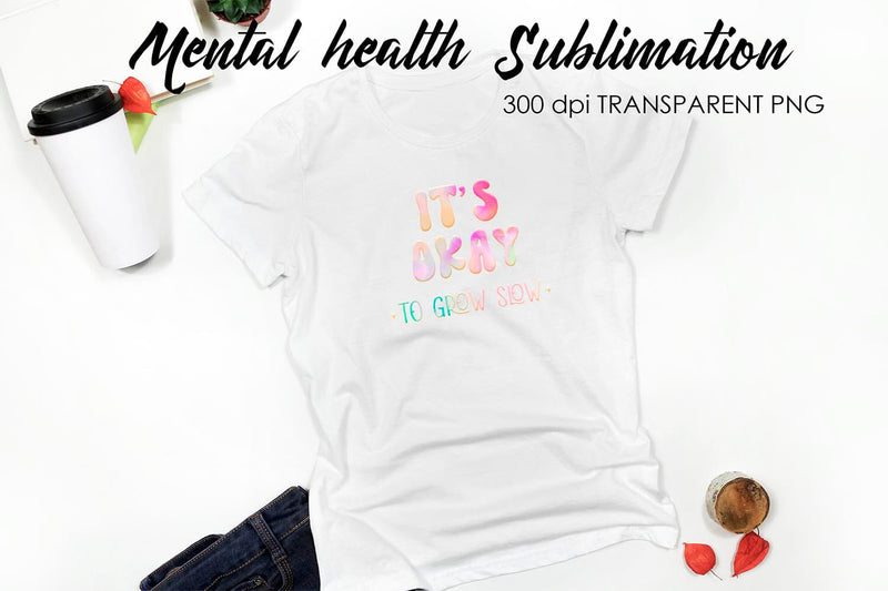 Mental Health Sublimation | T-Shirt Design Sublimation Fly Design 
