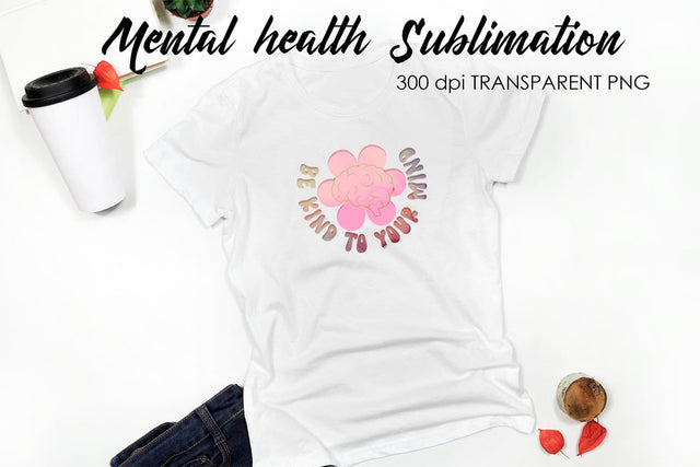 Mental Health Sublimation | T-Shirt Design Sublimation Fly Design 