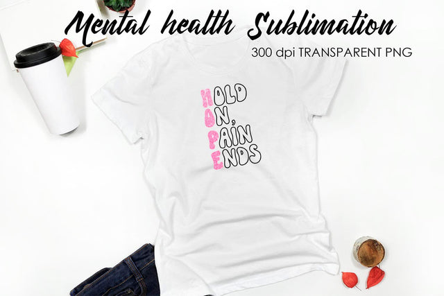 Mental Health Sublimation | T-Shirt Design Sublimation Fly Design 