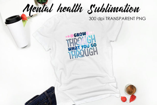 Mental Health Sublimation | T-Shirt Design Sublimation Fly Design 