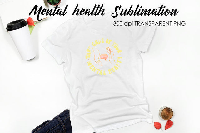 Mental Health Sublimation | T-Shirt Design Sublimation Fly Design 