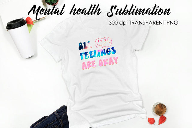 Mental Health Sublimation | T-Shirt Design Sublimation Fly Design 
