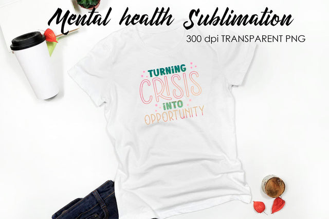 Mental Health Sublimation|T-Shirt Design Sublimation Fly Design 