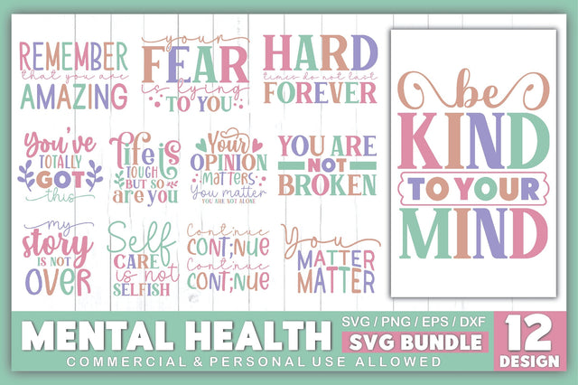 Mental Health SVG Bundle SVG Ariyan 