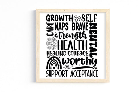 Mental Health SVG Bundle SVG DESIGNS DARK 