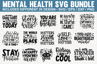 Mental Health SVG Bundle SVG md faruk hossain 