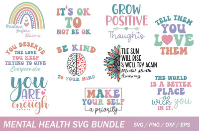 Mental Health Svg Bundle SVG MD mominul islam 