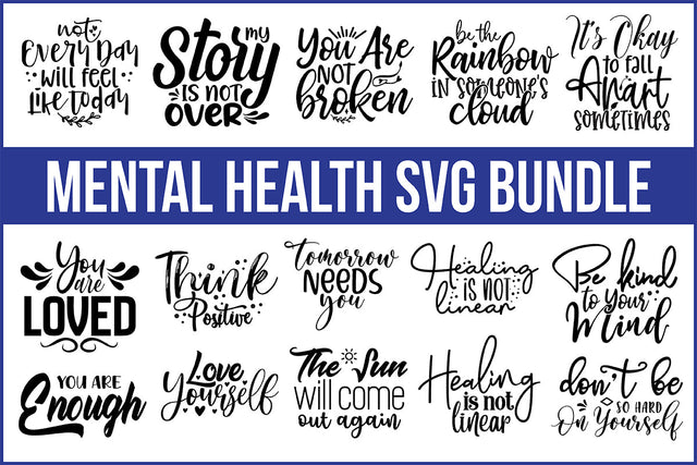 Mental Health SVG Bundle SVG nirmal108roy 
