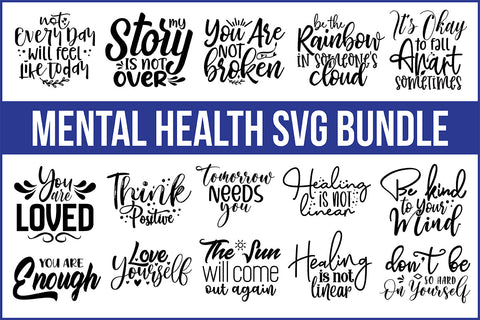 Mental Health SVG Bundle SVG nirmal108roy 