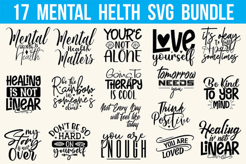 Mental Health SVG Bundle SVG nirmal108roy 