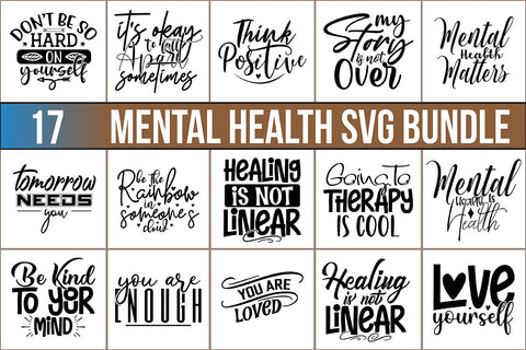Mental Health SVG Bundle SVG nirmal108roy 