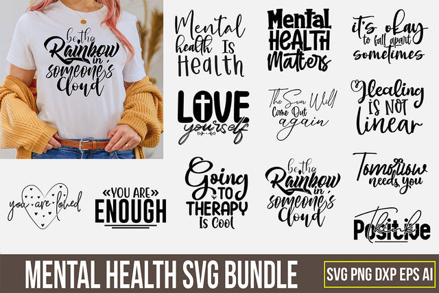 Mental Health SVG Bundle SVG nirmal108roy 