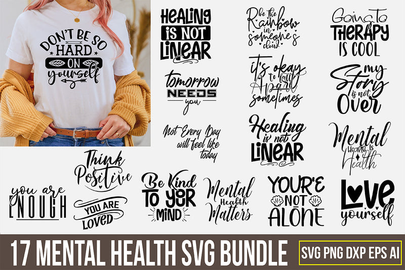 Mental Health SVG Bundle SVG nirmal108roy 