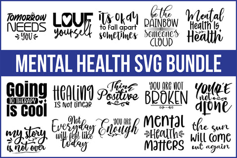 Mental Health SVG Bundle SVG nirmal108roy 