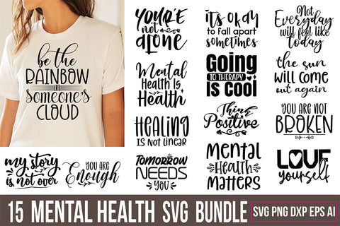 Mental Health SVG Bundle SVG nirmal108roy 