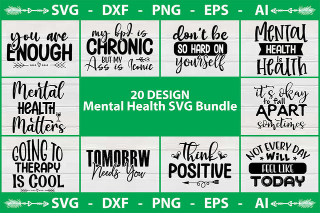 Mental Health SVG Bundle SVG shah alam 