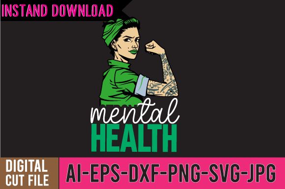 Mental Health SVG Cut File SVG BlackCatsMedia 