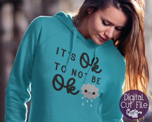 Mental Health Svg - Depression - Suicide Awareness - Self Love - It's Ok To Not Be Ok SVG Crafty Mama Studios 