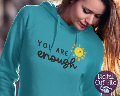 Mental Health Svg -Depression - Suicide Awareness - Self Love - You Are Enough SVG Crafty Mama Studios 