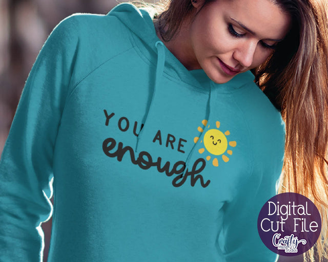 Mental Health Svg -Depression - Suicide Awareness - Self Love - You Are Enough SVG Crafty Mama Studios 