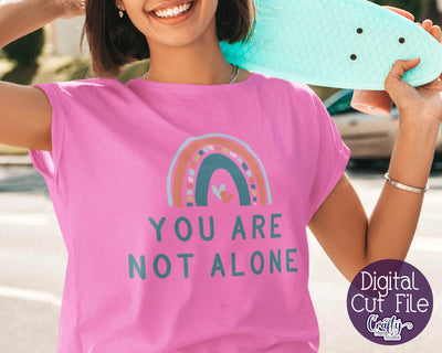 Mental Health Svg - Depression - Suicide Awareness - Self Love - You Are Not Alone SVG Crafty Mama Studios 