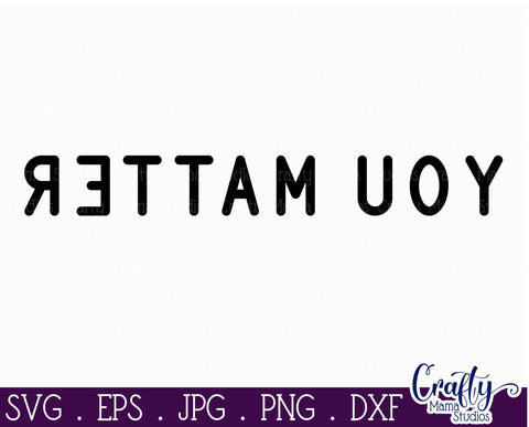 Mental Health Svg - Depression - Suicide Awareness - Self Love - You Matter SVG Crafty Mama Studios 