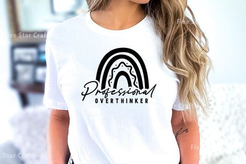 Mental health SVG Design, Professional Overthinker SVG FiveStarCrafting 
