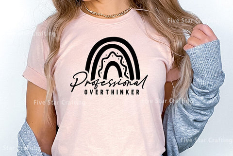 Mental health SVG Design, Professional Overthinker SVG FiveStarCrafting 