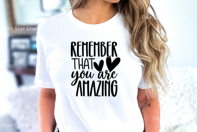Mental health SVG Design, Remember that you are amazing SVG FiveStarCrafting 