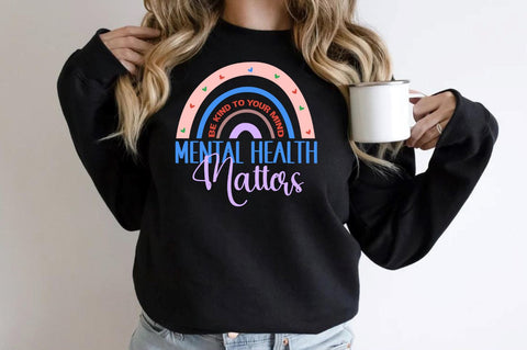 Mental Health T-Shirt Bundle SVG DESIGNS DARK 