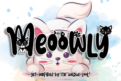 Meoowly Font Stefani Letter 