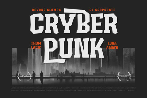 MEORU GEND | Display Hero Font Font twinletter 