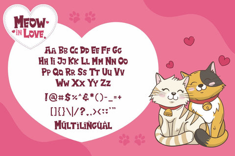 Meow in Love Font Fachranheit Studio 